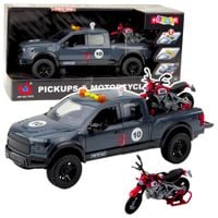 Samochód Pickup Z Motorem Światła Dźwięki Szary 1:12