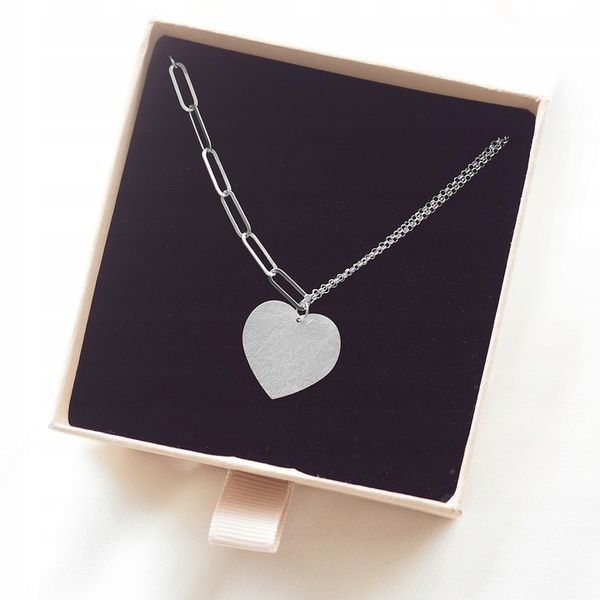 NASZYJNIK SREBRNY Z SERCEM zdjęcie 3