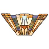 Szklany kinkiet Inglenook QZ-INGLENOOK-WU Quoizel tiffany multikolor