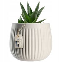 KADAX Doniczka Ceramiczna Osłonka 12cm Biała