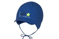 BROEL Basic 200 czapka niemowlęca wiązana z daszkiem chaber 36-38