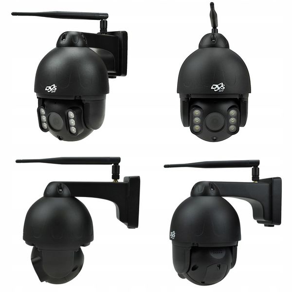 Czarna zewnętrzna kamera WiFi obrotowa 4K 8Mpx PRZYBLIŻENIE SMART 8x ZOOM zdjęcie 7