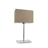 Lampka AMALFI abażur beżowy stelaż chrom