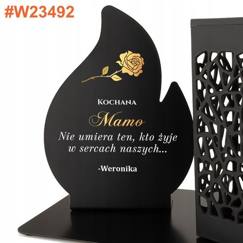 Znicz Solarny na Grób Mamy Taty Dekoracja z Dedykacją Wszystkich Świętych na Arena.pl