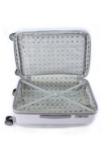 Walizka średnia ELLE Debossed biała na Arena.pl