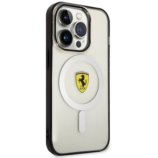 Etui Ferrari do iPhone 14 Pro Max, Przezroczysty MagSafe zdjęcie 4