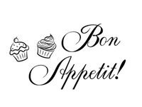 60X40CM BON APPETIT MUFFIN OBRAZ DRUK