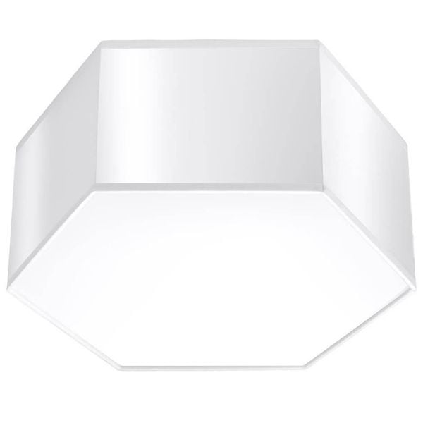 Biała lampa natynkowa SL.1057 nowoczesna do salonu heksagon zdjęcie 1