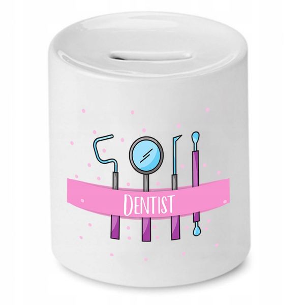 Skarbonka Dla Dentysty Dentist Prezent Z Nadrukiem Ze Zdjęciem zdjęcie 1