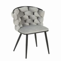 Krzesło szaro-czarne Glamour Nowojorskie Prima