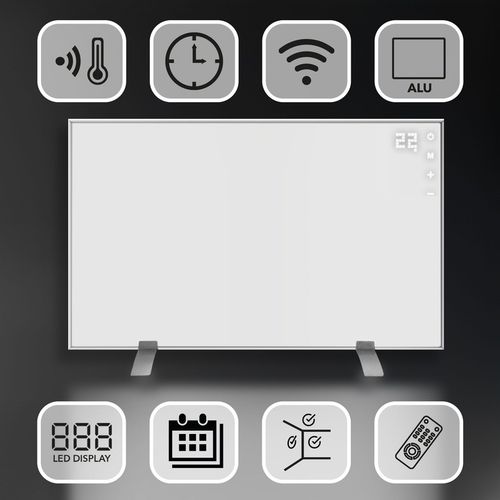 Grzejnik promiennik na podczerwień panel elektryczny EBERG 600W ECO IR WiFi na Arena.pl