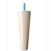 Noga drewniana bukowa marchewka stożek LAKIEROWANA prosta 13 cm