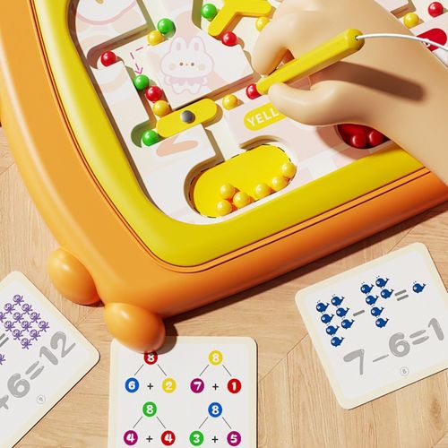 WOOPIE Tablica Magnetyczna Montessori Labirynt Krab Pomarańczowa na Arena.pl