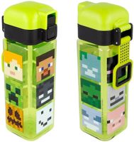 BUTELKA Bidon MINECRAFT 550ml kwadrat steve alex zielona kwadratowa