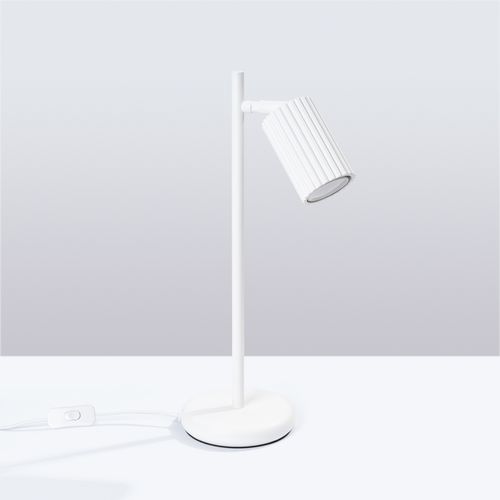Lampa biurkowa KARBON biała na Arena.pl