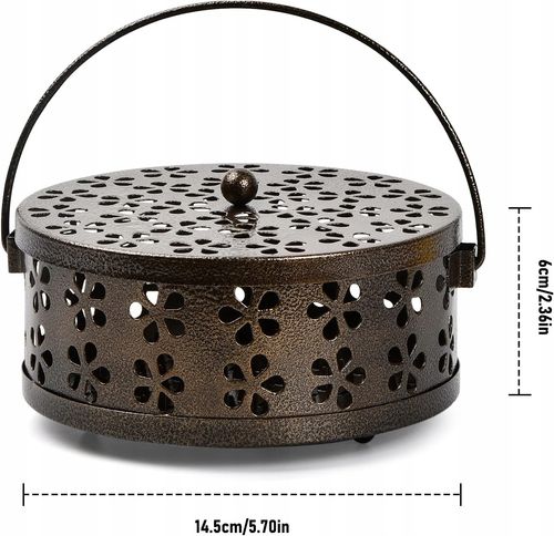 Pojemnik Stojak Uchwyt Na Spiralę Szpulę Kadzidła Na Komary Retro Kemping na Arena.pl