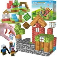 KLOCKI MAGNETYCZNE KOSTKI 3D 2x2 Budowlane Sześciany Zestaw 100 el.