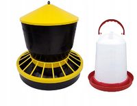 Zestaw dla drobiu POIDŁO 6L + KARMNIK 6KG DLA DROBIU KACZEK GĘSI KUR