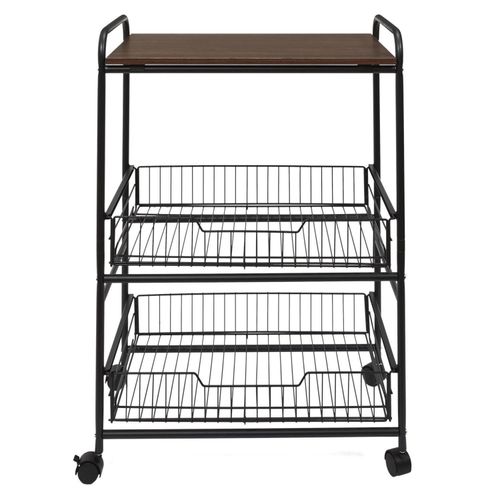 Wózek barek Dolie czarny/ orzech na Arena.pl