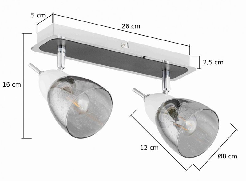 Spot 2xE14 DARK SKY 1510 zdjęcie 3