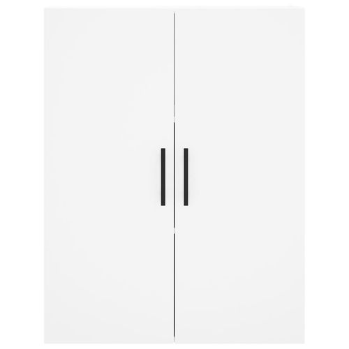 Witrynka, biała, 69,5x34x180 cm, materiał drewnopochodny na Arena.pl