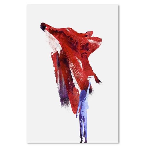 Obraz na płótnie - Canvas, Malowany lis 40x60 na Arena.pl