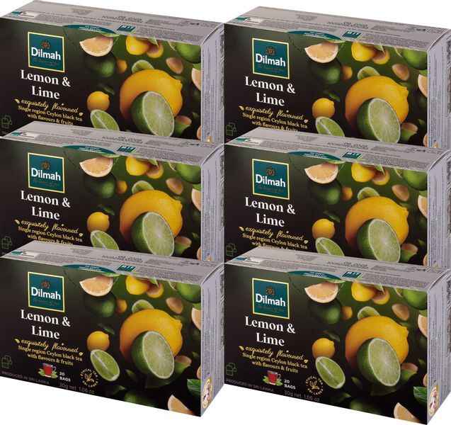 (x6) DILMAH 20tb Cytryna Limonka zdjęcie 1