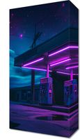 Obraz 20x40cm Moc Neonowej Nocy