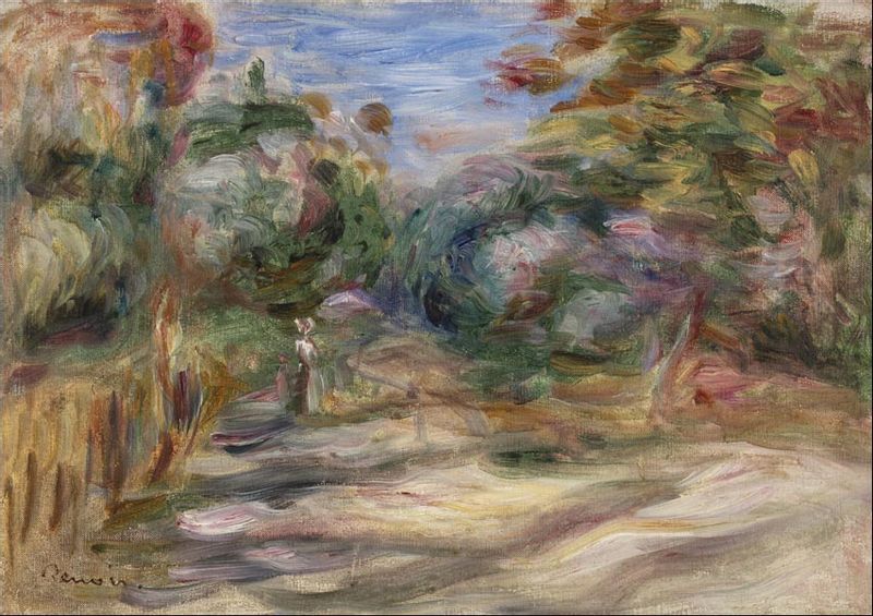 Landscape, Pierre-Auguste Renoir - plakat 91,5x61 cm zdjęcie 1