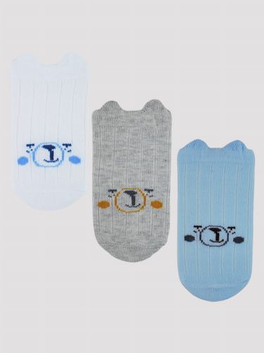 SKARPETY Z BUŹKAMI SB019 6-12 m wzór - dziewczynka na Arena.pl