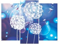 70 90CM OBRAZ 3 ELEM DMUCHAWCE ABSTRAKCYJNYM TLE ŚCIENNY DRUK PŁÓTNO