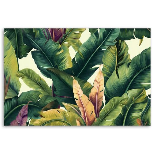 Obraz na płótnie,  Kolorowe liście tropikalne 60x40 na Arena.pl