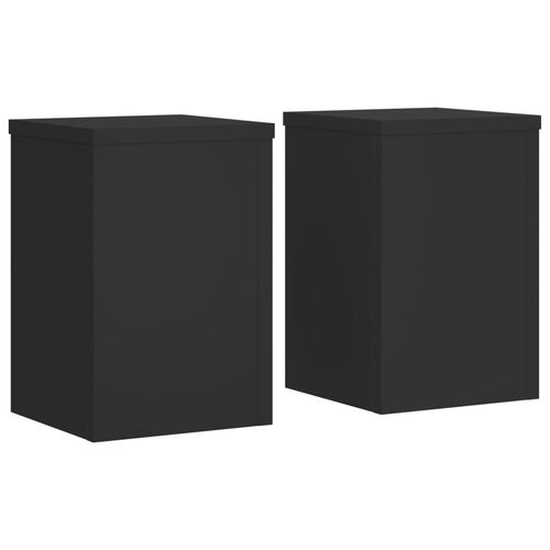 Podstawki pod doniczki, 2 szt., czarne, 20x20x30 cm na Arena.pl