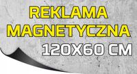 REKLAMA MAGNETYCZNA magnes na samochód auto 120x60 z gotowym projektem