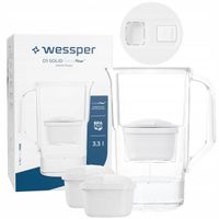 Dzbanek filtrujący Wessper D1 SOLID FutureFlow 2,8l biały + 3x aquamax