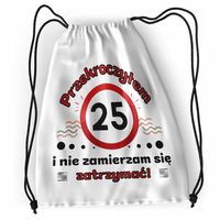Plecak Urodziny 25 25Te Sportowy Szkolny Worek Z Nadrukiem Ze Zdjęciem