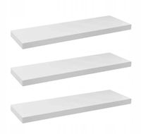 PÓŁKA ŚCIENNA WISZĄCA 50 CM BIAŁA KOMPLET 3 SZTUKI
