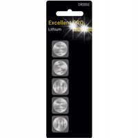 5× MOCNA BATERIA CR2032 LITHIUM EXCELLENT PRO 3V DL2032 SB-T51 WAGA ZEGAREK