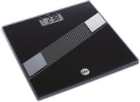 Waga osobowa elektryczna Eldom TWO140/C, szklana, czarna, do 150 kg, pomiar tłuszczu