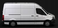 Mercedes-Benz SPRINTER W907 - Listwy CHROM Ozdobne Boczne na Drzwi Ochronne