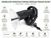 CYFROWY MIKROFON PODSŁUCH KIERUNKOWY 120m NAGRYWANIE SD MP3