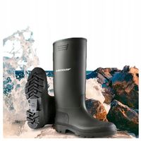 Kalosze DUNLOP Buty Męskie Czarne Wysokie ORYGINALNE Gumowce Gumiaki Lekkie