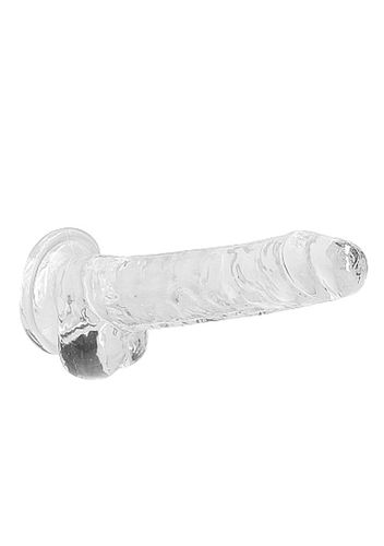 7"" / 18 cm realistic dildo with balls - transparent na Arena.pl