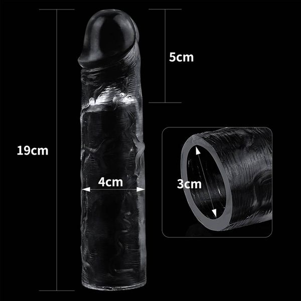 Uniwersalna Nasada Na Członka - Flawless Clear Penis Sleeve Add 2'' zdjęcie 12