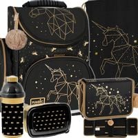 TORNISTER PLECAK SZKOLNY DLA DZIEWCZYNKI PIÓRNIK WOREK BIDON ŚNIADANIÓWKA