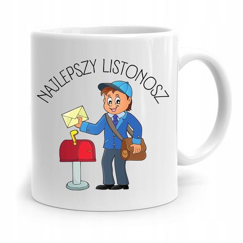 Kubek Prezent Dla Listonosza Najlepszy Listonosz Z Nadrukiem Ze Zdjęciem na Arena.pl