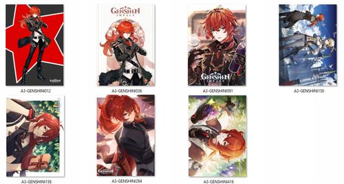 Plakaty Genshin Impact Diluc DO WYBORU na Arena.pl