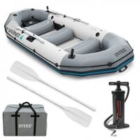 PONTON MARINER 4 INTEX Z SILNIKIEM WIOSŁA POMPKA 4 OSOBY