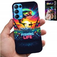 ETUI DO OPPO RENO5 4G 5G - WZORY WĘDKARSKIE RYBY POŁÓW WĘDKA PLECKI