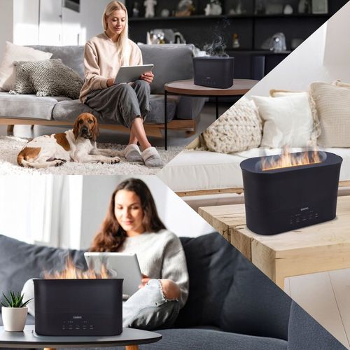 Nawilżacz powietrza EBERG LUMO 2,2l aromaterapia kominek 3D efekt na Arena.pl